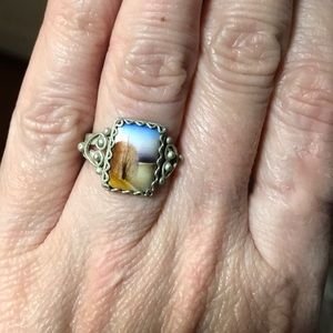 Handcrafted porcelain ring